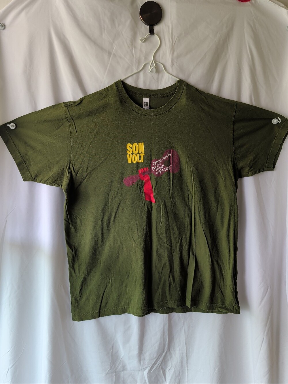 Son Volt Okemah And the melody Of Riot XL AMERICAN APPAREL band Tee